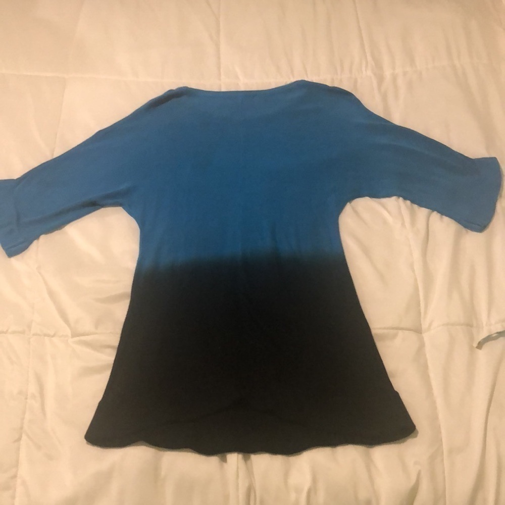 Kenzie ombré dress shirt in blue and black - Picture 6 of 8